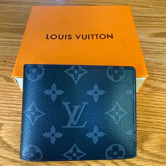 Louis Vuitton Black and Gray Monogram Wallet - Picture 1 of 15